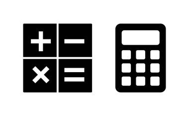 Calculator icon vector for web and mobile app. Accounting calculator sign and symbol.