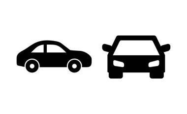 Car icon vector for web and mobile app. car sign and symbol. small sedan