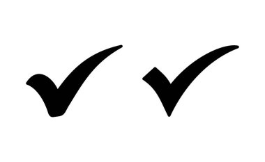 Check mark icon vector for web and mobile app. Tick mark sign and symbol