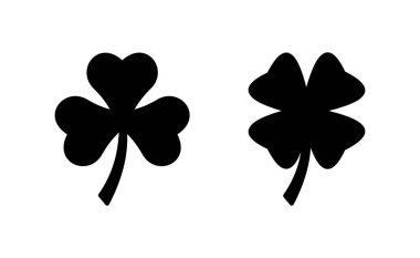 Clover icon vector for web and mobile app. clover sign and symbol. four leaf clover icon.
