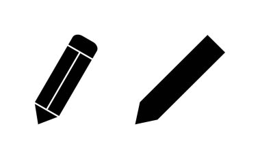 Web ve mobil uygulama için kalem simgesi vektörü. Kalem işareti ve sembol. Simge vektörünü düzenle