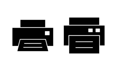 Web ve mobil uygulama için simge vektörünü yazdır. yazıcı işareti ve sembol