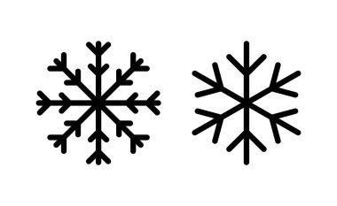 Web ve mobil uygulama için kar simgesi vektörü. kar tanesi işareti ve sembol