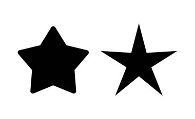 Web ve mobil uygulama için Yıldız Simgesi vektörü. Reyting işareti ve sembol. favori yıldız simgesi