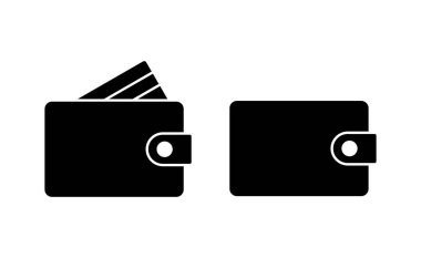 Web ve mobil uygulama için cüzdan simgesi vektörü. cüzdan işareti ve sembol