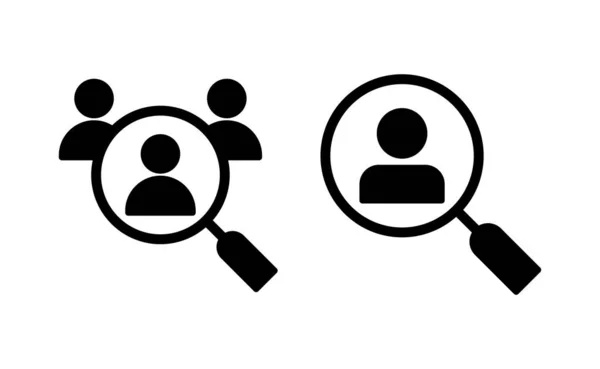 Hiring Icon Vector Web Mobile App Search Job Vacancy Sign — Stock Vector