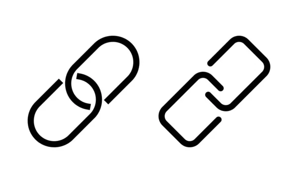 Link Wektor Ikony Dla Aplikacji Internetowych Mobilnych Znak Symbol Łańcucha — Wektor stockowy