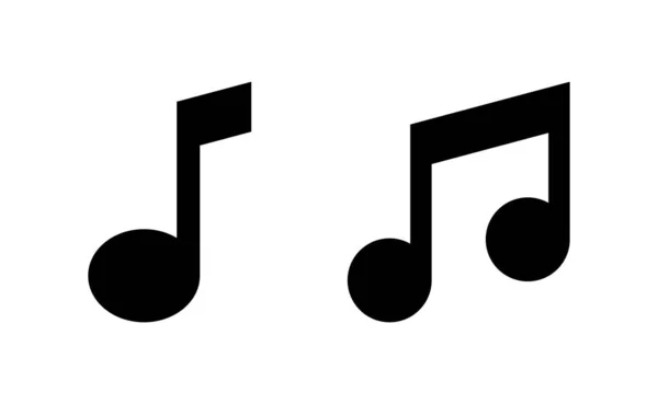 Icono Música Vector Para Web Aplicación Móvil Nota Música Signo — Vector de stock