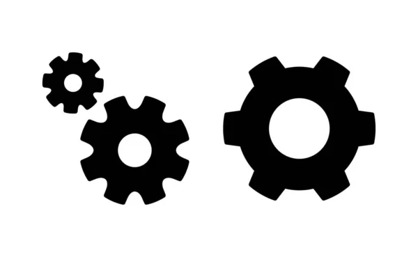 Configuración Vector Icono Para Web Aplicación Móvil Ajustes Engranaje Signo — Archivo Imágenes Vectoriales