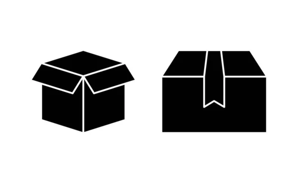Box Icon Vector Web Mobile App Box Sign Symbol Parcel — Stockový vektor