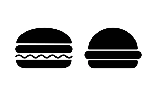 Burger Icon Vector Web Mobile App Burger Sign Symbol Hamburger — Stockový vektor