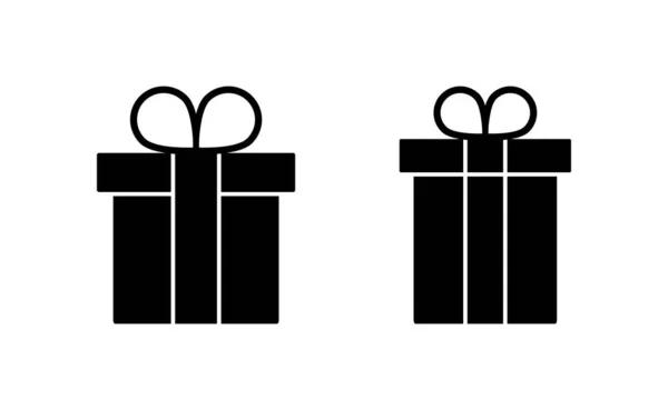 Gift Icon Vector Web Mobile App Gift Sign Symbol Birthday — Vettoriale Stock