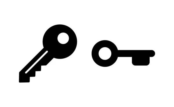 Webおよびモバイルアプリ用のキーアイコンベクトル 鍵の記号と記号 — ストックベクタ