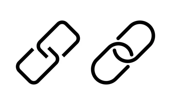 Link Wektor Ikony Dla Aplikacji Internetowych Mobilnych Znak Symbol Łańcucha — Wektor stockowy