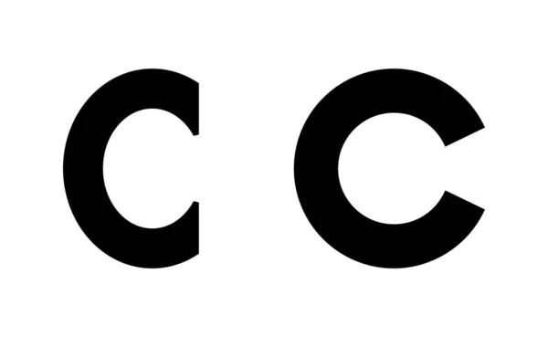 Copyright Icon Vector Web Mobile App Copyright Sign Symbol — 图库矢量图片