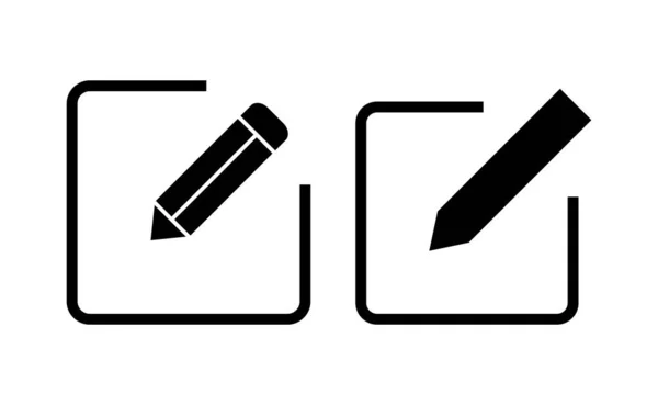Edit Icon Vector Web Mobile App Edit Document Sign Symbol — Wektor stockowy