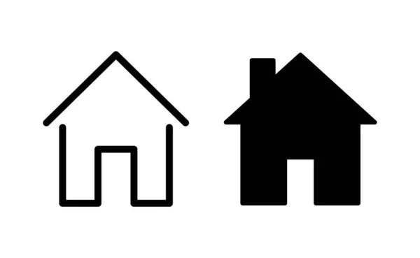 Вектор Значков Дома Веб Мобильного Приложения Знак Дома Символ — стоковый вектор