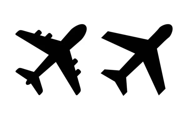 모바일 플레인 아이콘 비행기 표지판 운송의 표지판 비행기 — 스톡 벡터