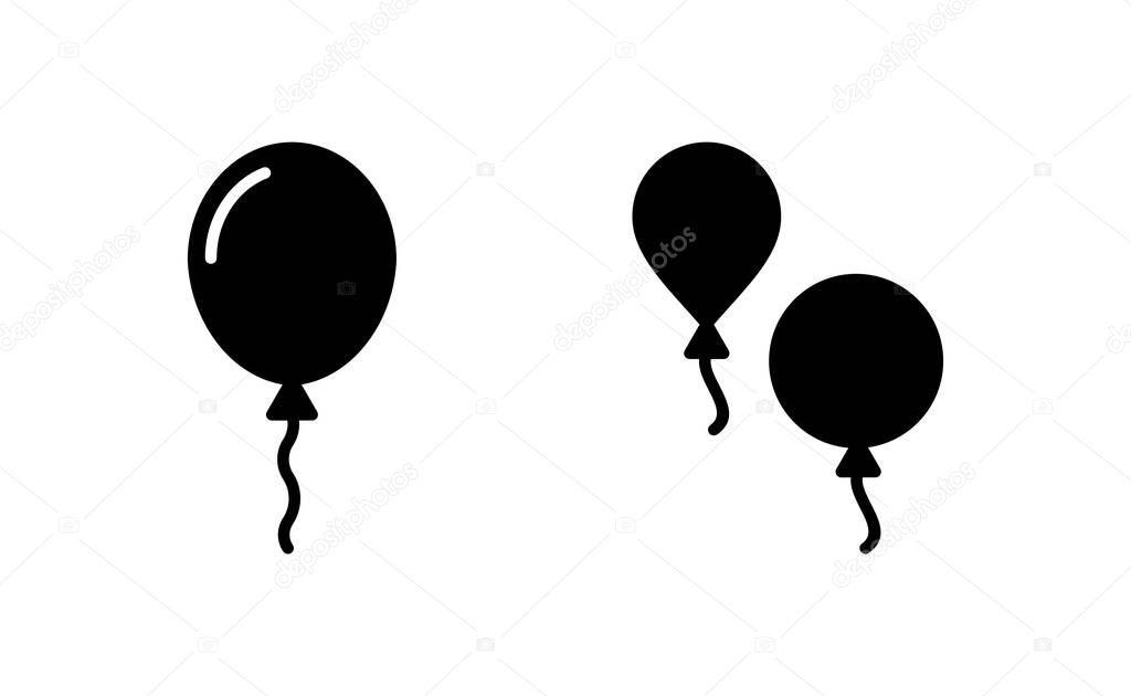 Balloon icon vector for web and mobile app. Party balloon sign and symbol