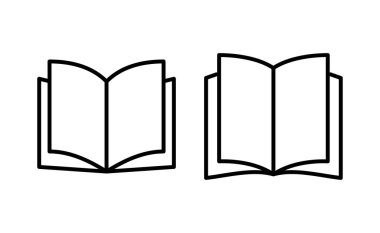 Book icon vector for web and mobile app. open book sign and symbol. ebook icon