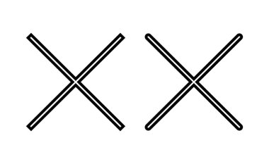 Close icon vector for web and mobile app. Delete sign and symbol. cross sign