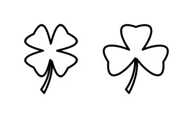 Clover icon vector for web and mobile app. clover sign and symbol. four leaf clover icon.