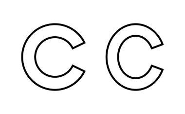 Copyright icon vector for web and mobile app. copyright sign and symbol
