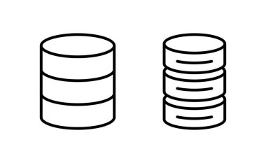 Database icon vector for web and mobile app. database sign and symbol