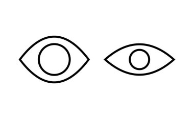 Eye icon vector for web and mobile app. Eye sign and symbol. Look and Vision icon. 