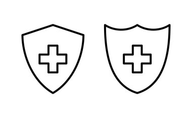 Health insurance icon vector for web and mobile app. Insurance document sign and symbol
