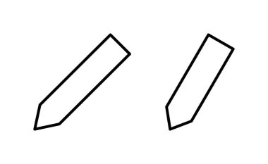 Web ve mobil uygulama için kalem simgesi vektörü. Kalem işareti ve sembol. Simge vektörünü düzenle