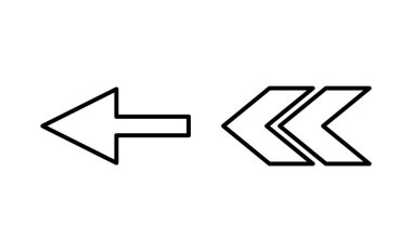 Web ve mobil uygulama için ok simgesi vektörü. Web tasarımı için ok işareti ve sembol.