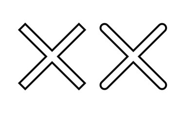 Close icon vector for web and mobile app. Delete sign and symbol. cross sign