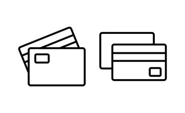 Credit card icon vector for web and mobile app. Credit card payment sign and symbol