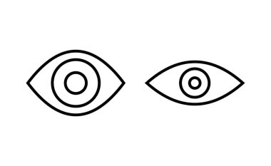 Eye icon vector for web and mobile app. Eye sign and symbol. Look and Vision icon. 