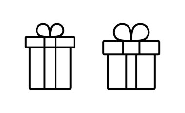 Gift icon vector for web and mobile app. gift sign and symbol. birthday gift