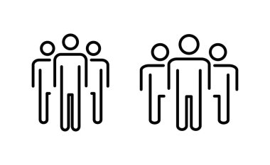 Web ve mobil uygulama için insan simgesi. İmza ve sembol. Kullanıcı Simgesi vektörü