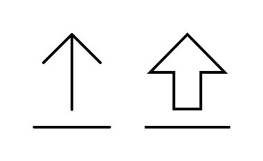 Web ve mobil uygulama için simge vektörü yükle. veri işareti ve sembolü yükle