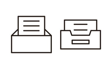 Web ve mobil uygulama için dizin simgesi vektörünü arşivle. Belge vektör simgesi. Depolama simgesini arşivle.