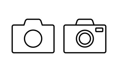 Camera icon vector for web and mobile app. photo camera sign and symbol. photography icon.