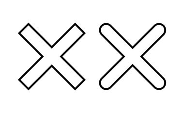 Close icon vector for web and mobile app. Delete sign and symbol. cross sign