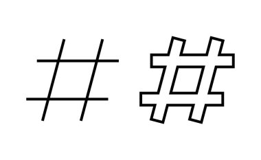 Hashtag icon vector for web and mobile app. hashtag sign and symbol