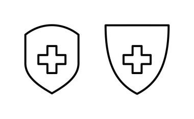 Health insurance icon vector for web and mobile app. Insurance document sign and symbol