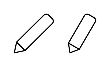 Web ve mobil uygulama için kalem simgesi vektörü. Kalem işareti ve sembol. Simge vektörünü düzenle