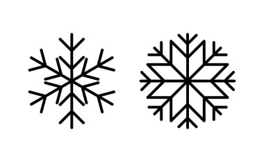 Web ve mobil uygulama için kar simgesi vektörü. kar tanesi işareti ve sembol