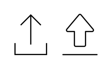Web ve mobil uygulama için simge vektörü yükle. veri işareti ve sembolü yükle