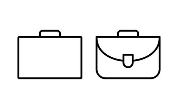 Briefcase Icon Vector Web Mobile App Suitcase Sign Symbol Luggage — Vettoriale Stock