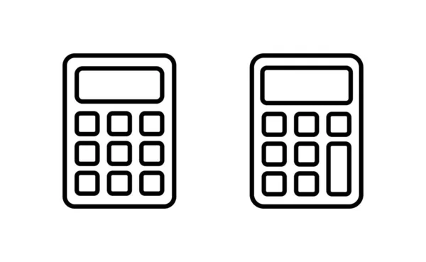Calculator Icon Vector Web Mobile App Accounting Calculator Sign Symbol — Stockový vektor