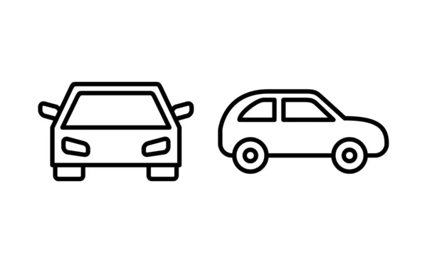Car Icon Vector Web Mobile App Car Sign Symbol Small — Archivo Imágenes Vectoriales