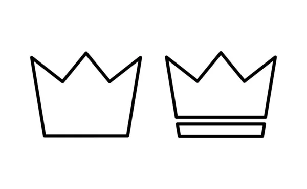Crown Icon Vector Web Mobile App Crown Sign Symbol — Stockový vektor